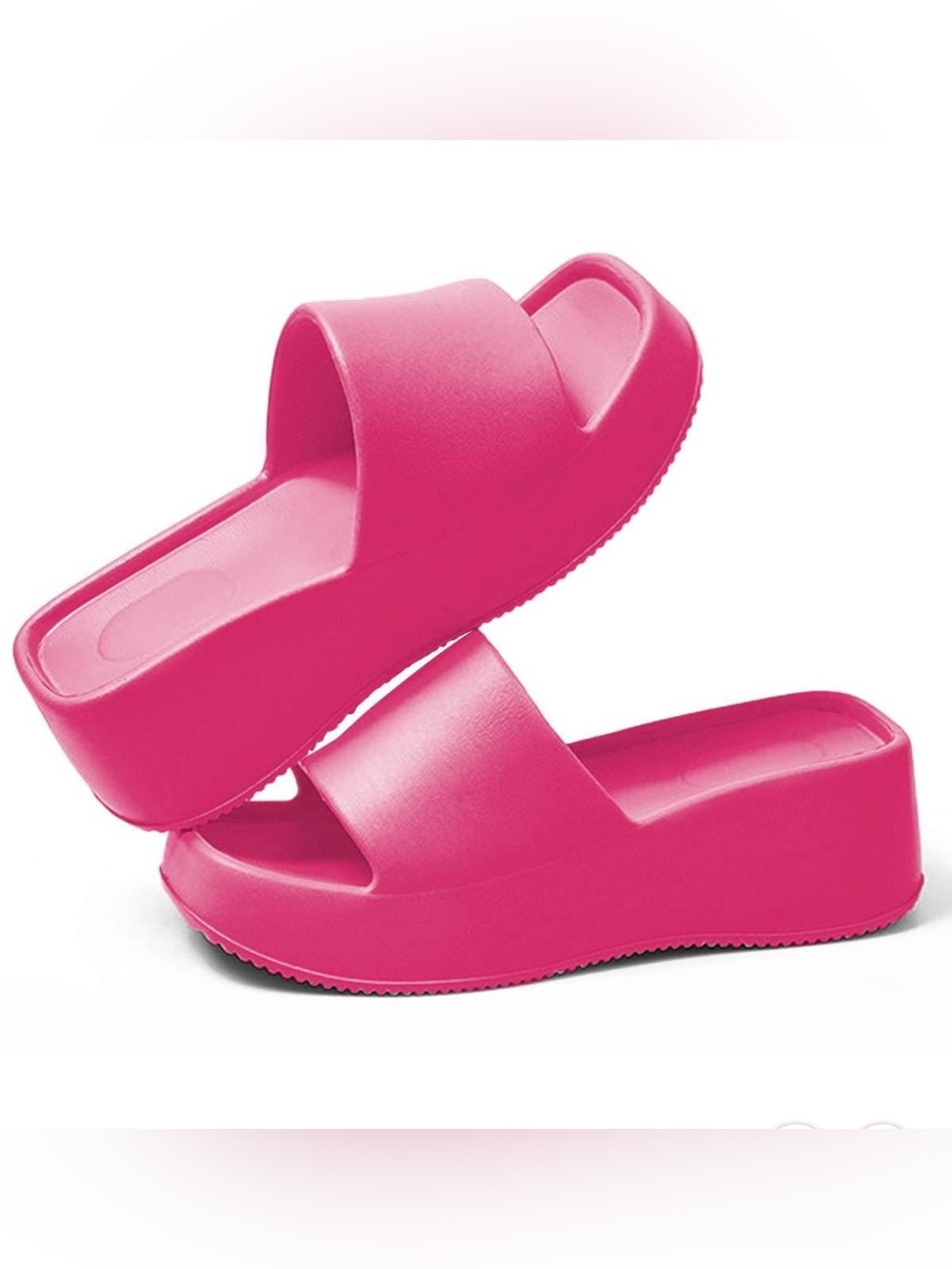 Platform Slide Sandals - Hot Pink - women’s size 7 - 8